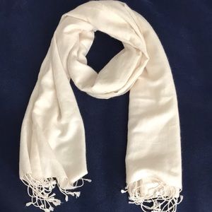 Creme cashmere and silk scarf from Nordstrom